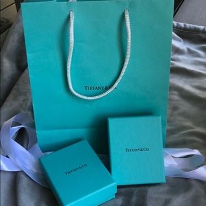Tiffany bag and boxes with ribbon